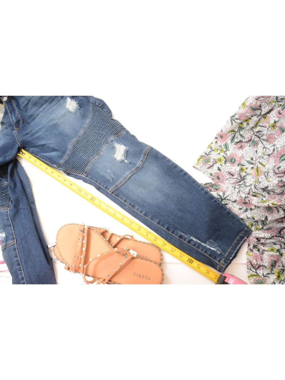 Judy Blue PLUS Size 18W Dark Wash Destructed Moto Style Skinny 5 Pocket Jeans‎ - Picture 8 of 8
